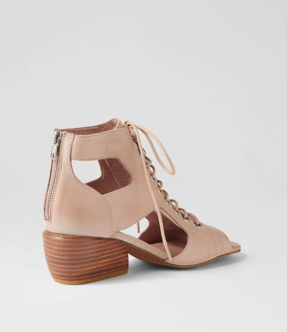 DJANGO & JULIETTE Edsel Warm Rose Leather Sandals