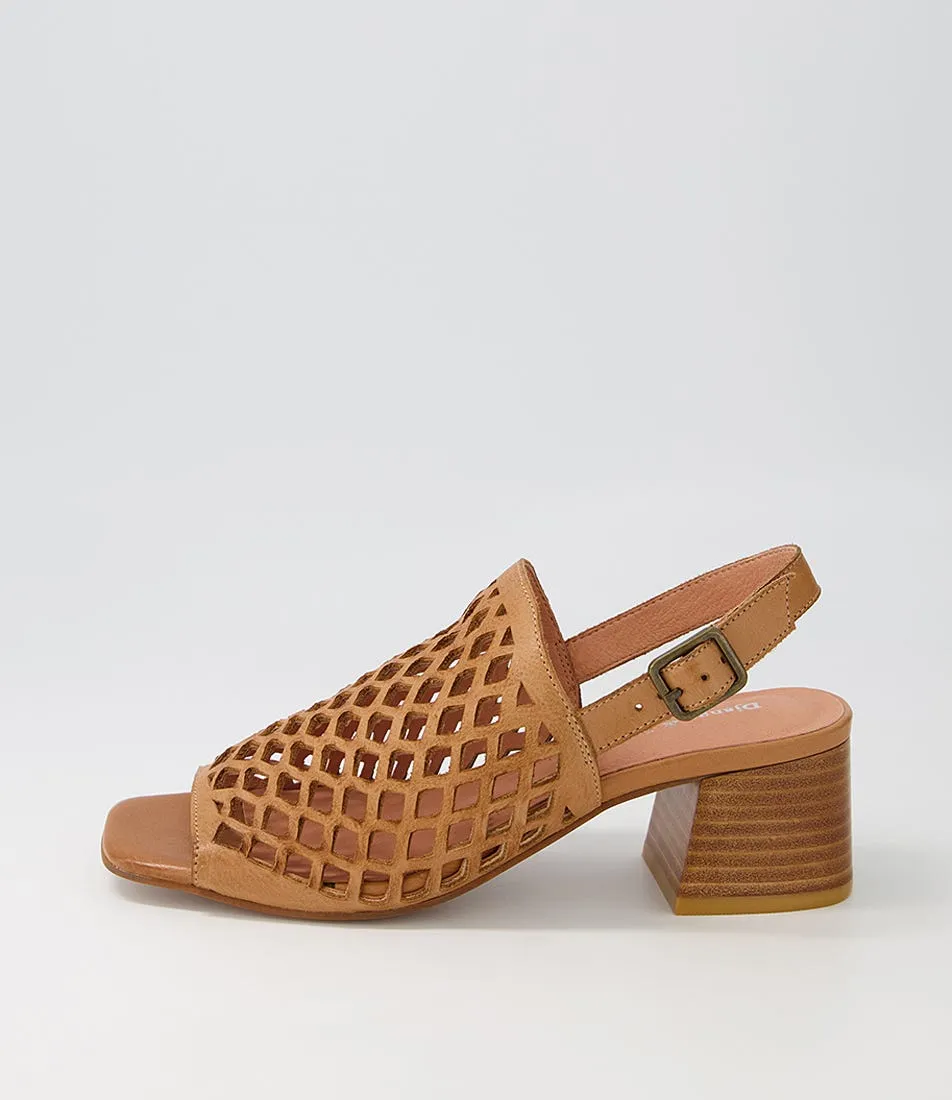 DJANGO & JULIETTE Fairhaven Dark Tan Leather Sandals