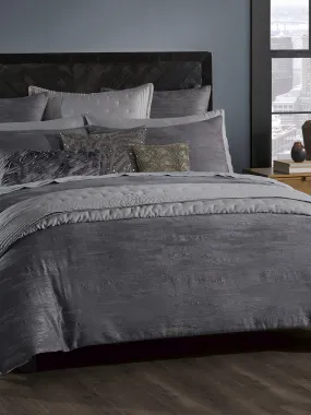 Donna Karan Home Gravity Duvet Cover - Size Double Grey