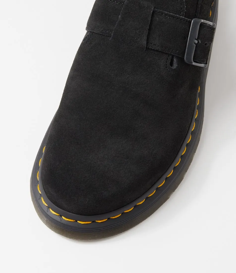 DR MARTEN Jorge 2 Mens Black Suede Mules