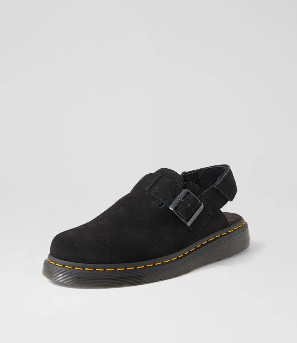 DR MARTEN Jorge 2 Mens Black Suede Mules