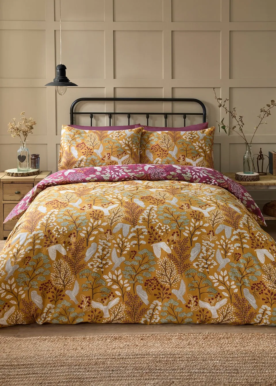 Dreams & Drapes Lodge Enchanted Gold Duvet Cover Set