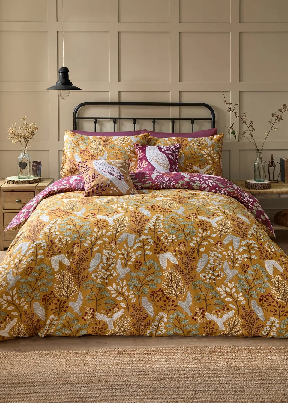 Dreams & Drapes Lodge Enchanted Gold Duvet Cover Set