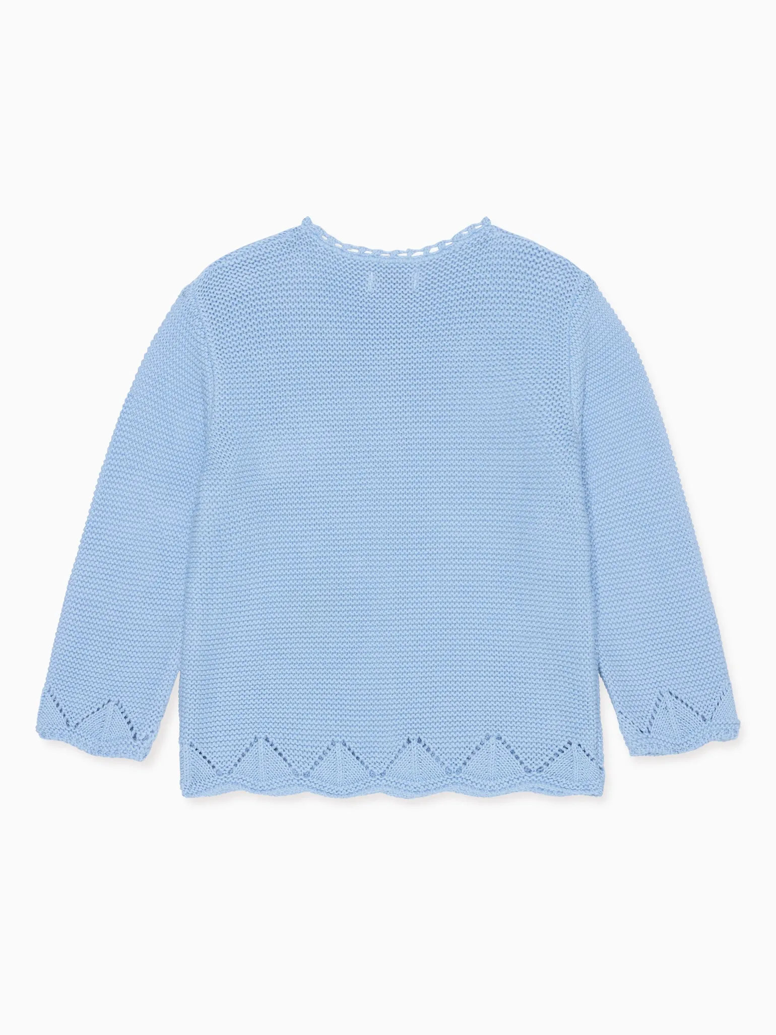 Dusty Blue Brisa Cotton Girl Cardigan