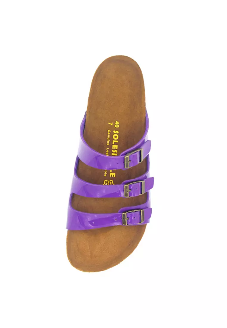 Ely - Glossy Purple Sandals & Flip Flops