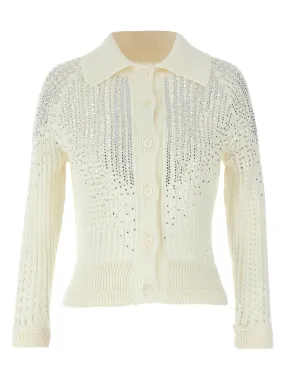 Ermanno Scervino Rhinestone Cardigan