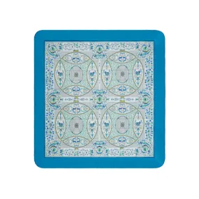 Etro Home Blue Quilt Ornamental Ramage Print (Size-270x270 cm)