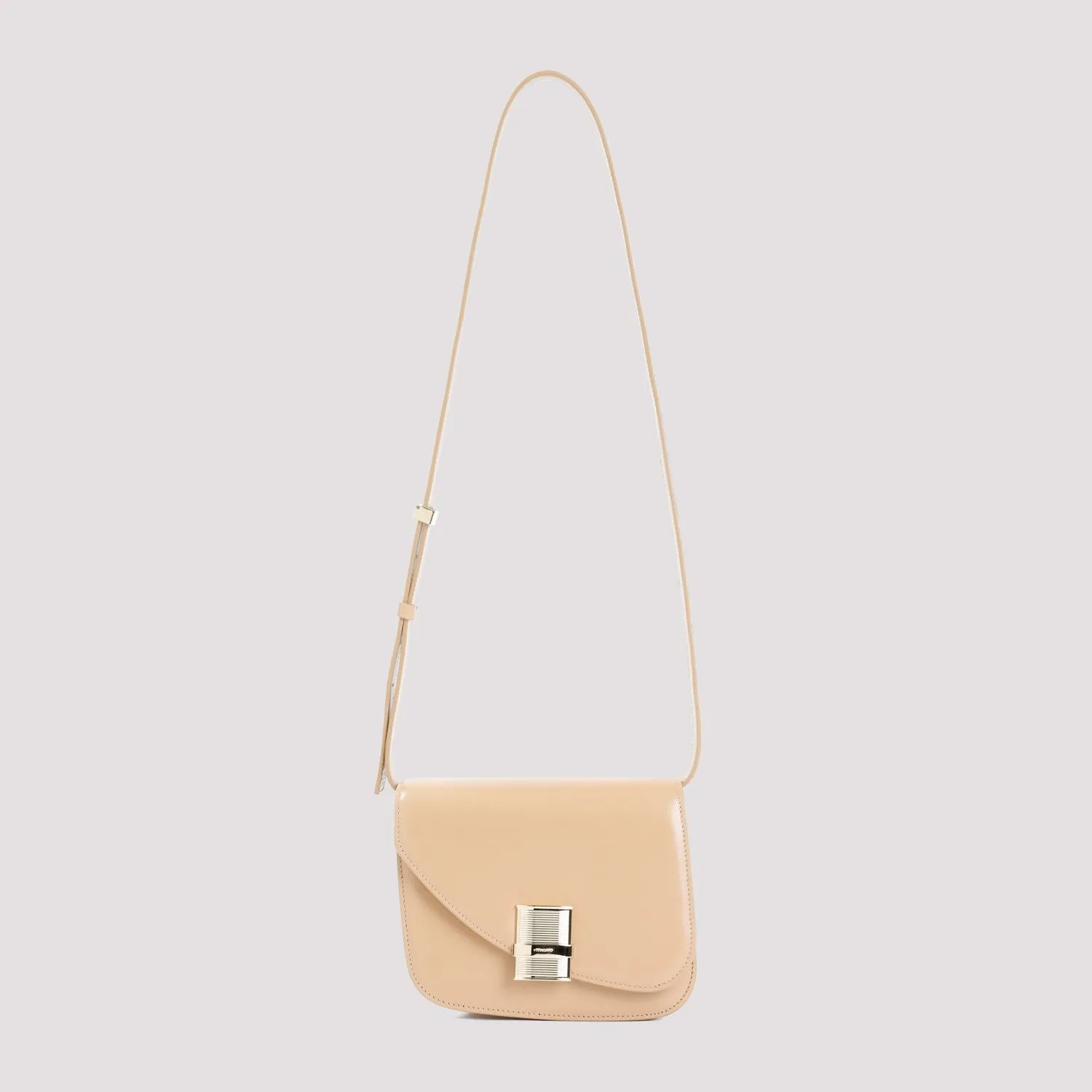 FERRAGAMO Nude & Neutrals Calf Leather Shoulder & Crossbody Bag for Women