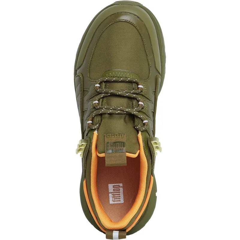 FitFlop Womens Neo-D-Hyker Leather Mix Outdoor Trainers Mossy Mix