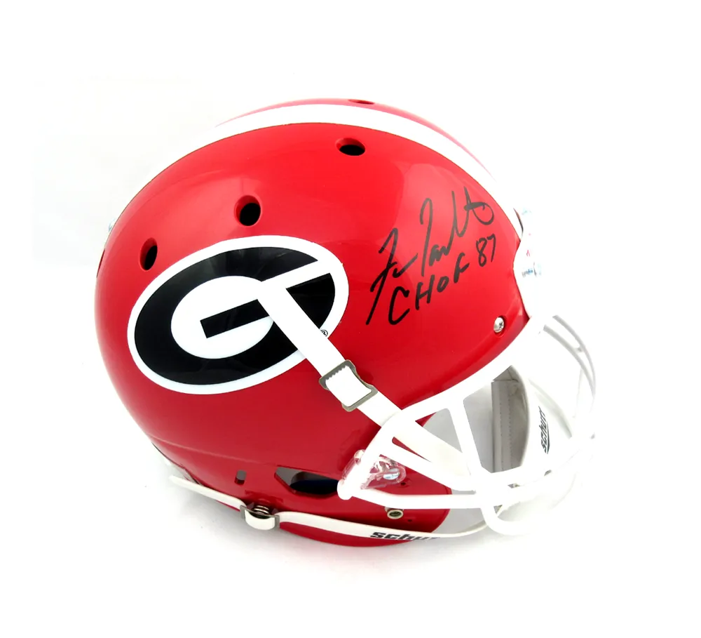 Fran Tarkenton Signed Georgia Bulldogs Schutt Full Size Helmet With CHOF 87 Inscription