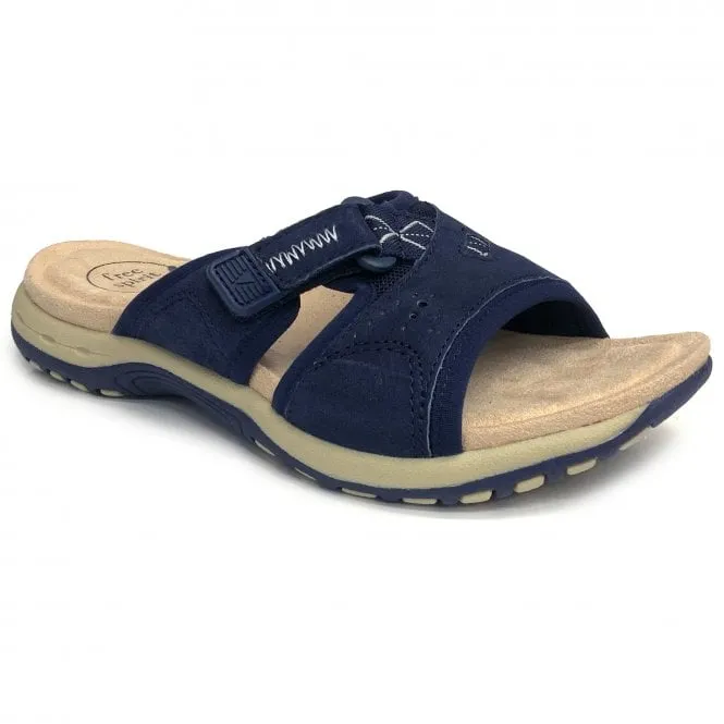 Free Spirit  Womens Wickford 2 Navy Blue Riptape Mules 40517