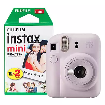 Fujifilm Instax Mini 12 Instant Camera with 20 Shot Film Pack - Lilac Purple | Kaleidoscope