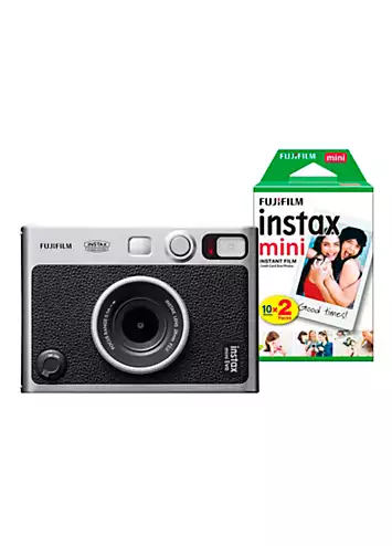 Fujifilm Instax Mini Evo Hybrid Instant Camera with 20 Shot Pack - Black | Kaleidoscope