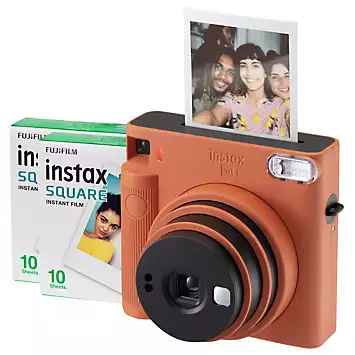 Fujifilm Instax Square SQ1 Instant Camera (20 Shots) - Terracotta Orange | Kaleidoscope