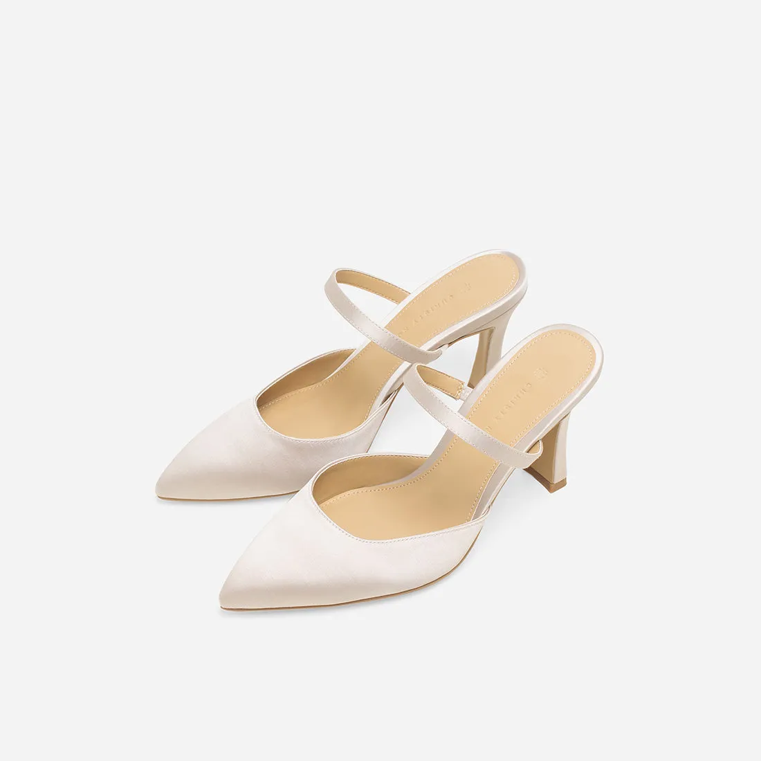 Gaia Satin Mules