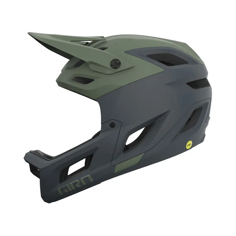 Giro Coalition Spherical Full Face Helmet - Matt Hedge Green-Dark Shark