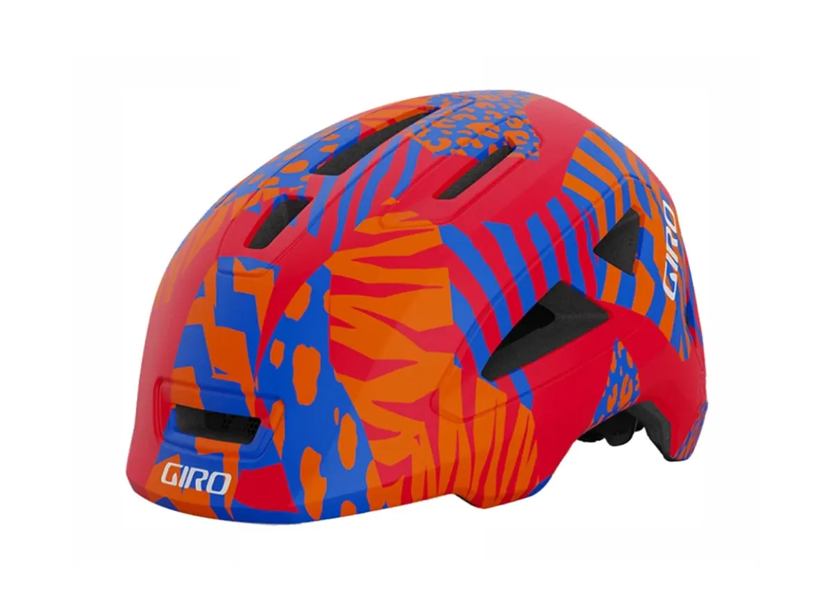 Giro Scamp II Child Helmet - Matt Red Animal