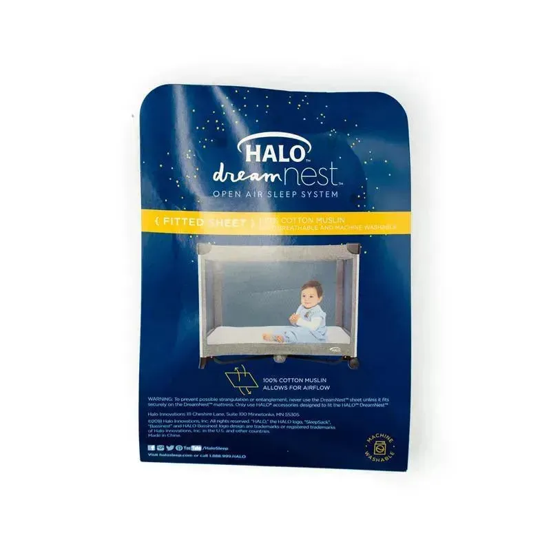 Halo Dreamnest Fitted Sheet White