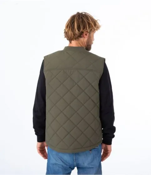 Hurley Tahoe Quilted Men's Vest - Peat Moss