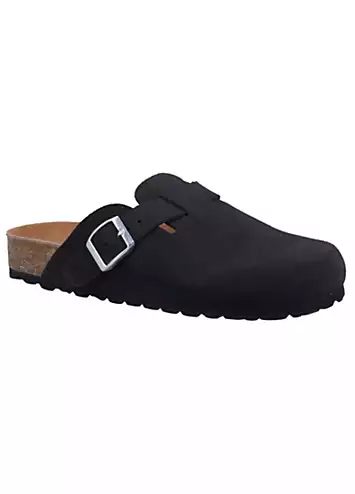 Hush Puppies Ladies Black Bailey Closed Toe Mules | Grattan