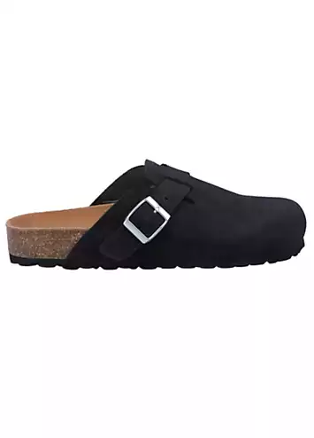 Hush Puppies Ladies Black Bailey Closed Toe Mules | Grattan