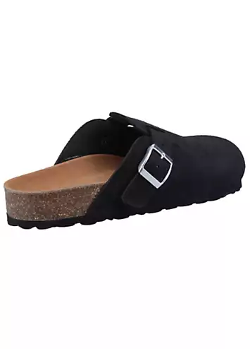 Hush Puppies Ladies Black Bailey Closed Toe Mules | Grattan