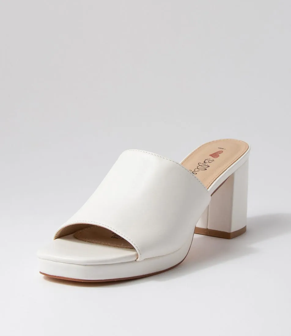 I LOVE BILLY Hinkley White Mules