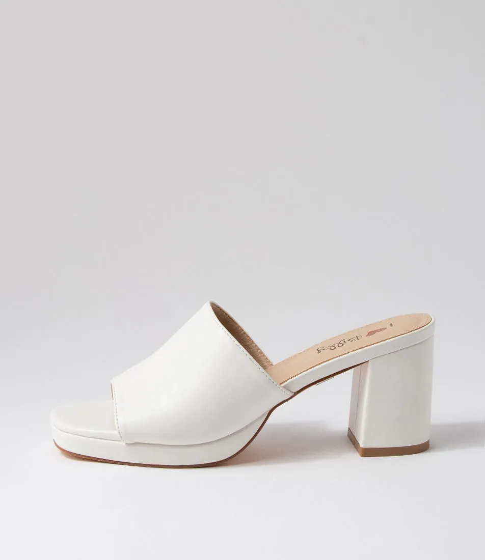 I LOVE BILLY Hinkley White Mules