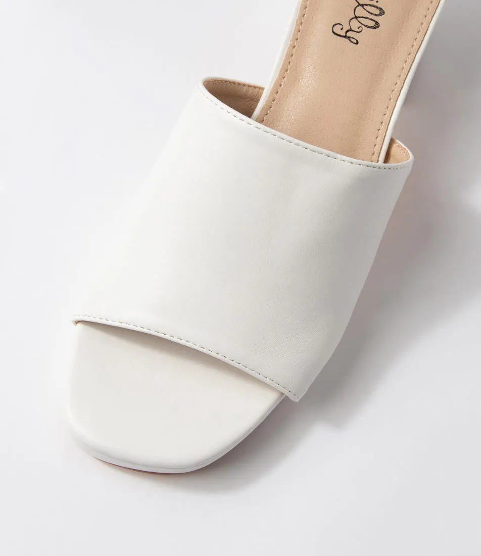 I LOVE BILLY Hinkley White Mules