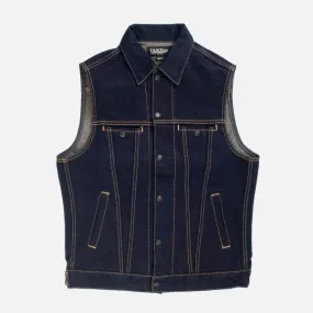 Ignition Works 19oz Stretch Denim Trucker Vest - Indigo