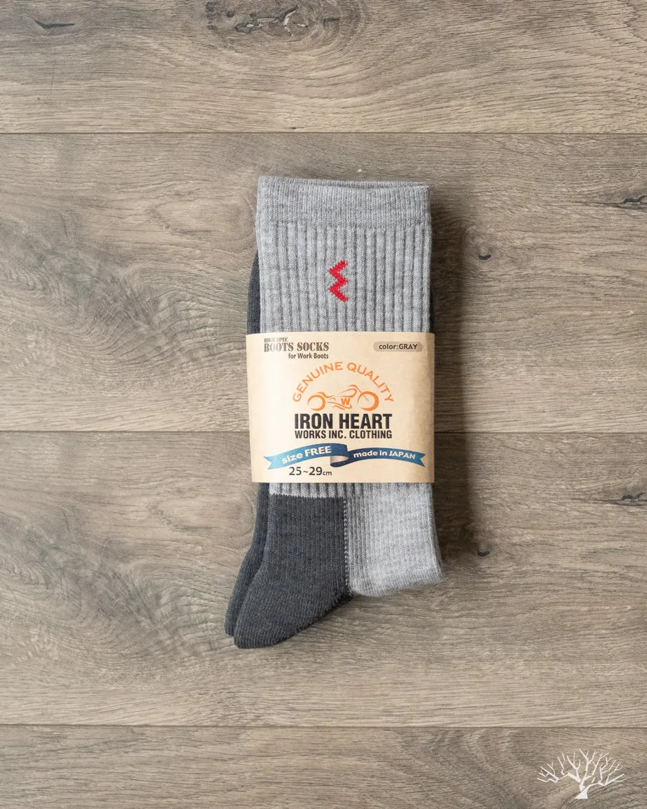 IHG-030 Work Boot Socks - Grey/Charcoal