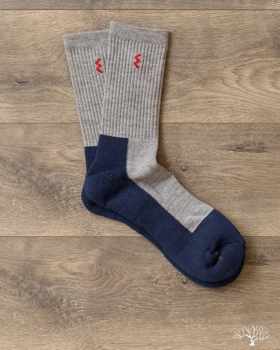 IHG-030 Work Boot Socks - Grey/Navy