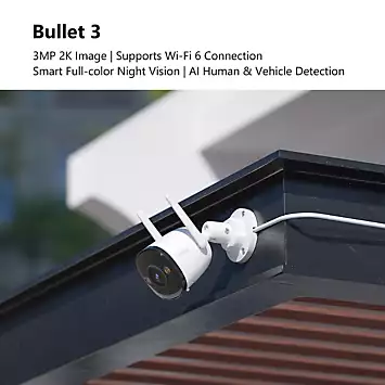 IMOU Bullet 3 3K/5MP Outdoor Smart Wi-Fi Plug-In Security Camera | Kaleidoscope