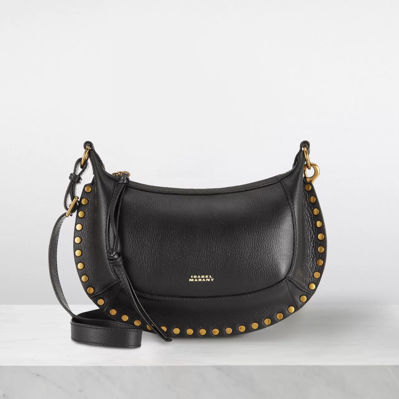 ISABEL MARANT Oskan Moon Shoulder Bag - Black