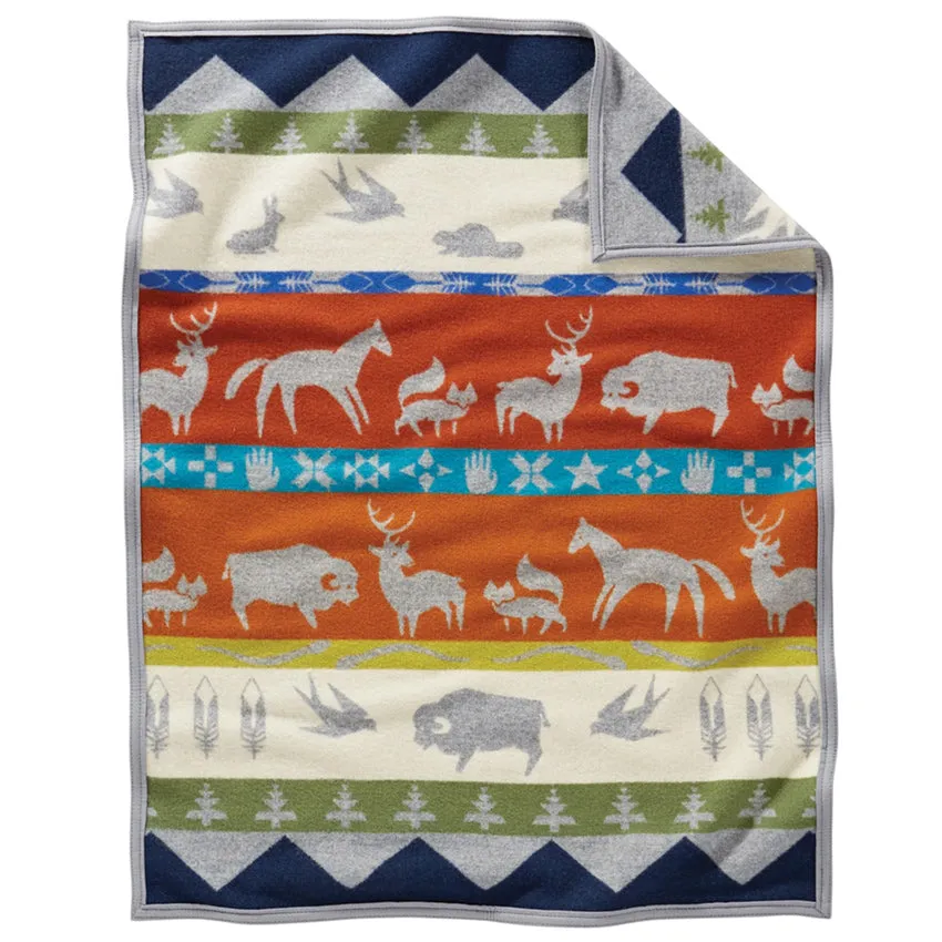 Jacquard Crib Baby Muchacho Blanket - Shared Paths