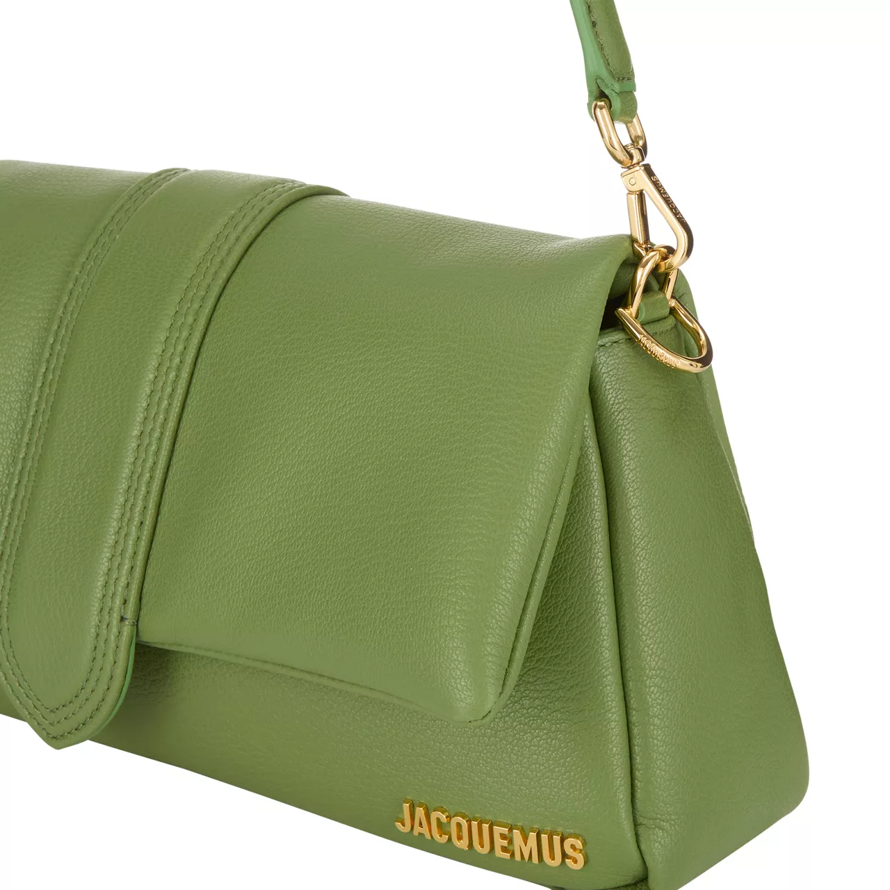 JACQUEMUS The Sustainable Edit Le Bambimou Leather Shoulder Bag - Green