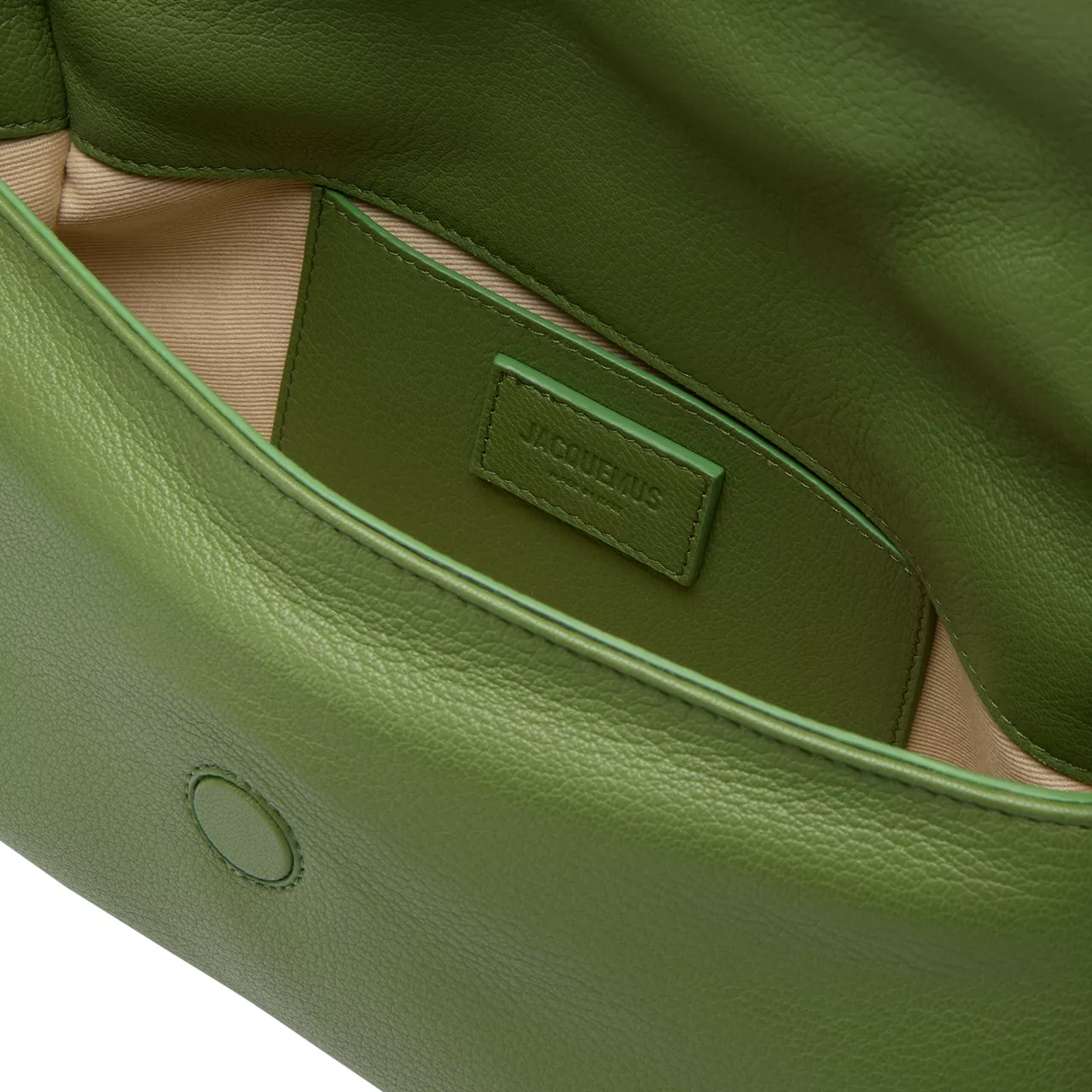 JACQUEMUS The Sustainable Edit Le Bambimou Leather Shoulder Bag - Green