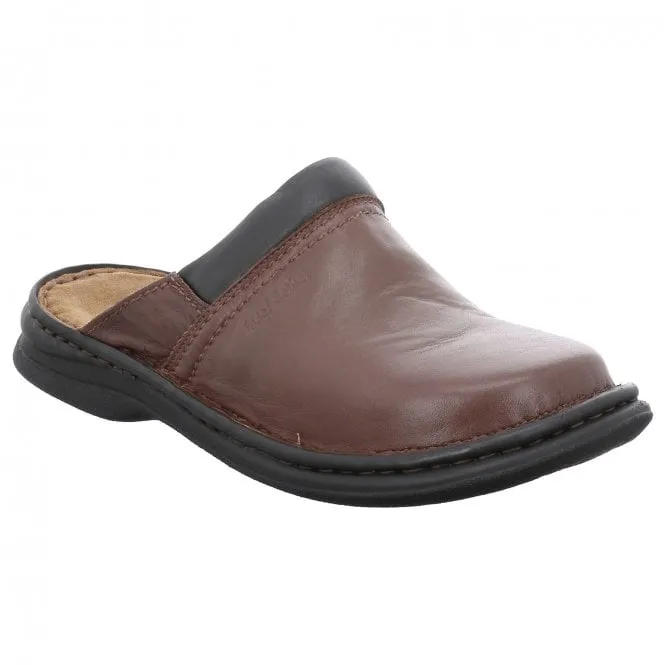 JOSEF SEIBEL  Mens Max Brandy Leather Mules 10663 37 300