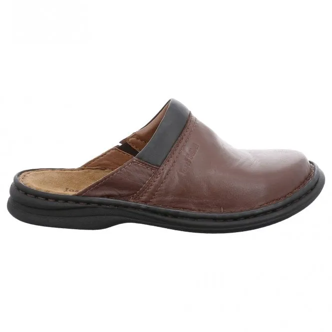 JOSEF SEIBEL  Mens Max Brandy Leather Mules 10663 37 300