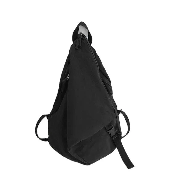 Kai Asymmetric Canvas Backpack