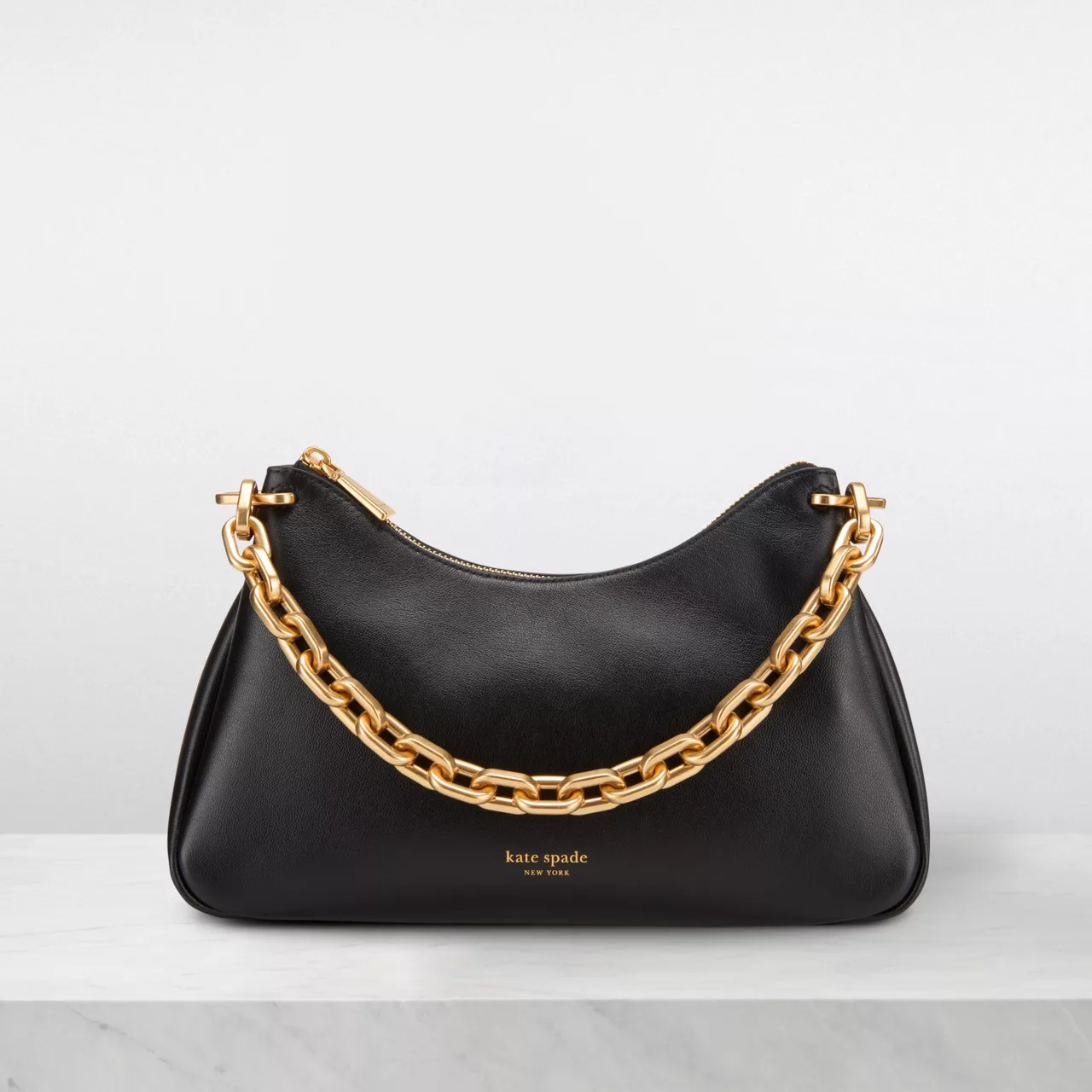 KATE SPADE NEW YORK Grace Chain Shoulder Bag - Black