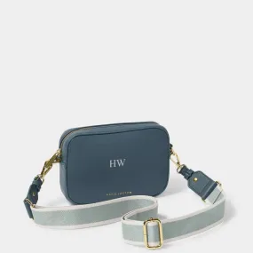 Katie Loxon Navy Zana Mini Canvas Strap Crossbody Bag