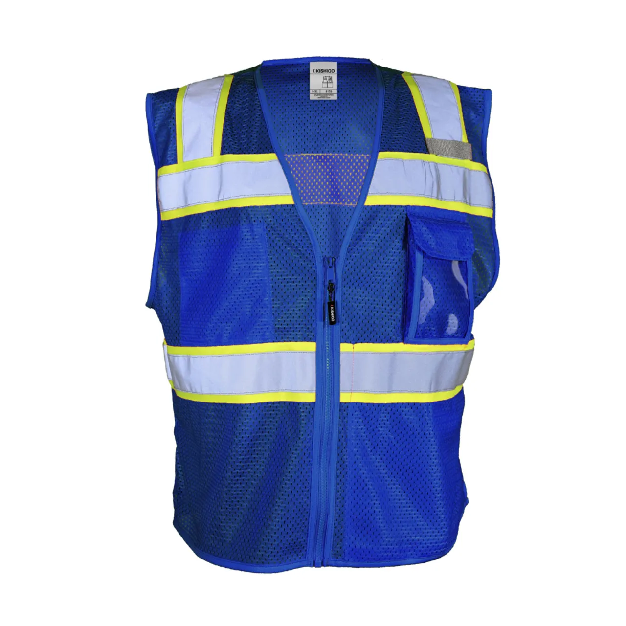 Kishigo Enhanced Visibility 3 Pocket Mesh Vest Color Options B150-B156