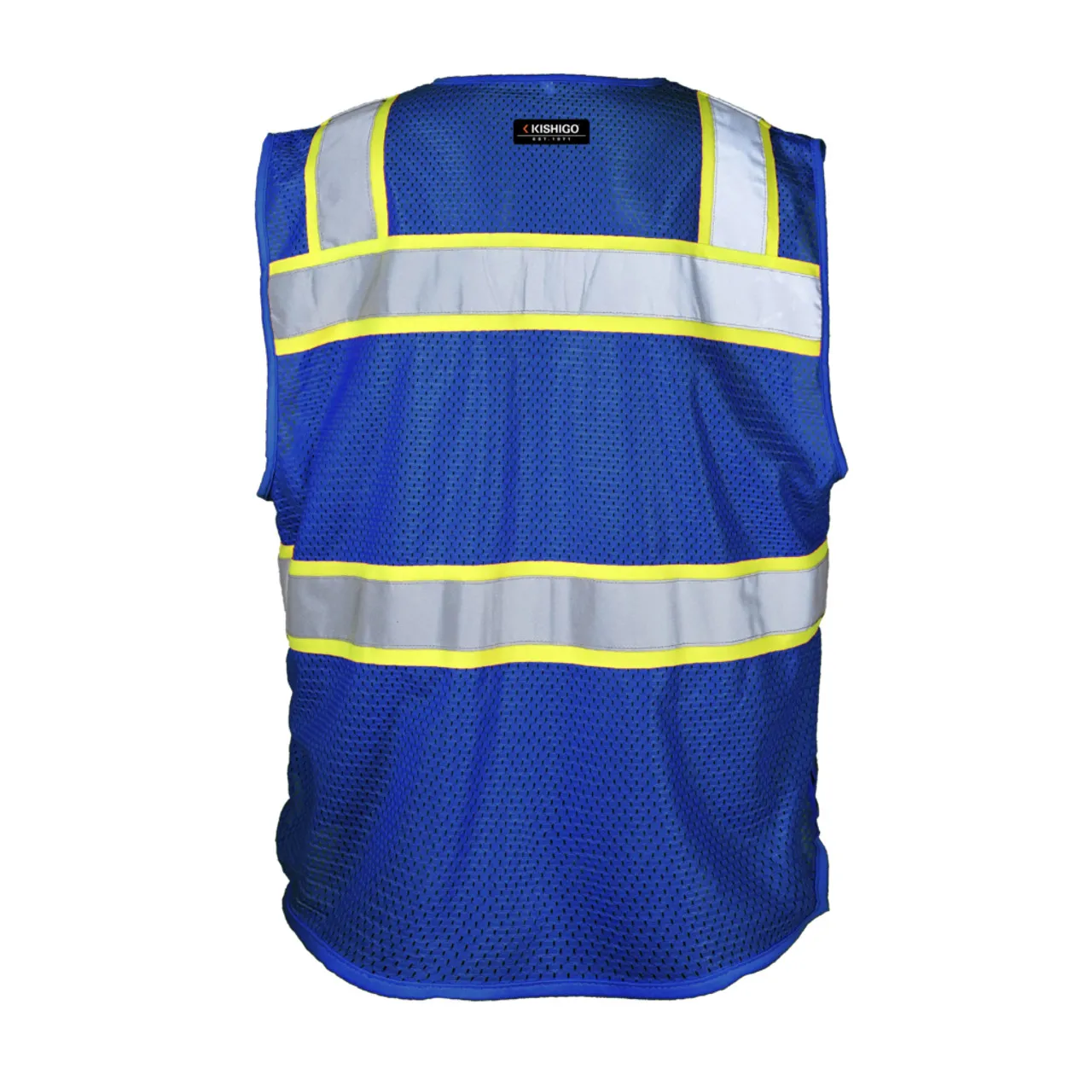 Kishigo Enhanced Visibility 3 Pocket Mesh Vest Color Options B150-B156