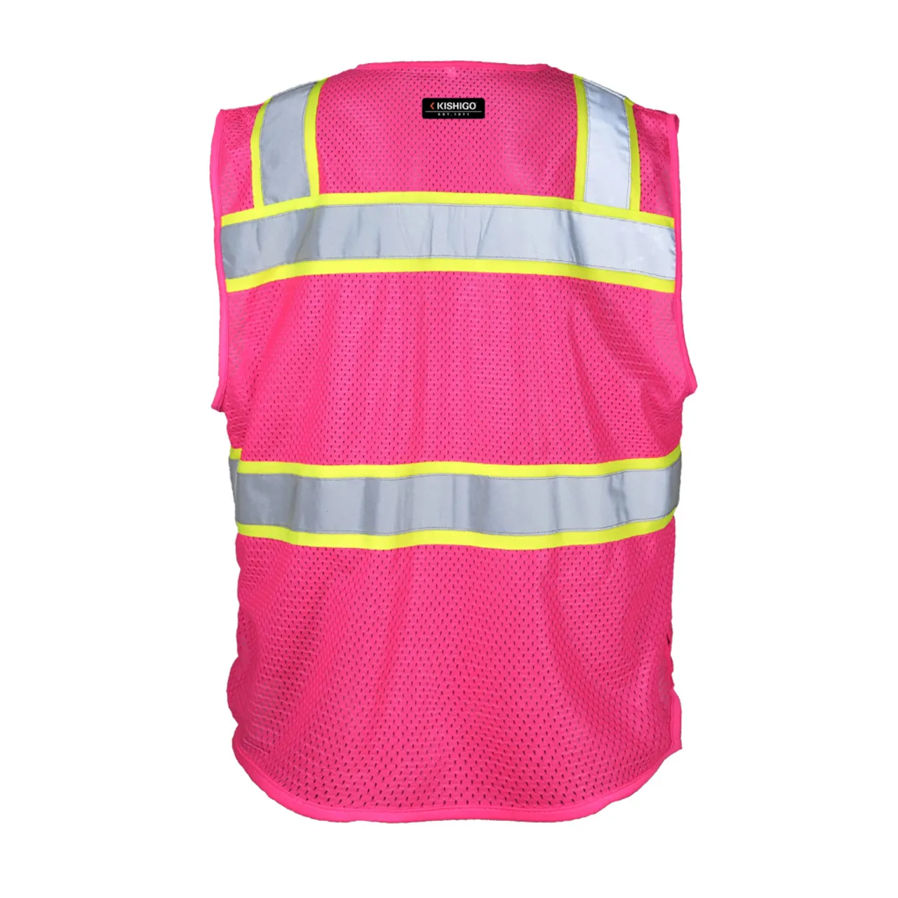 Kishigo Enhanced Visibility 3 Pocket Mesh Vest Color Options B150-B156