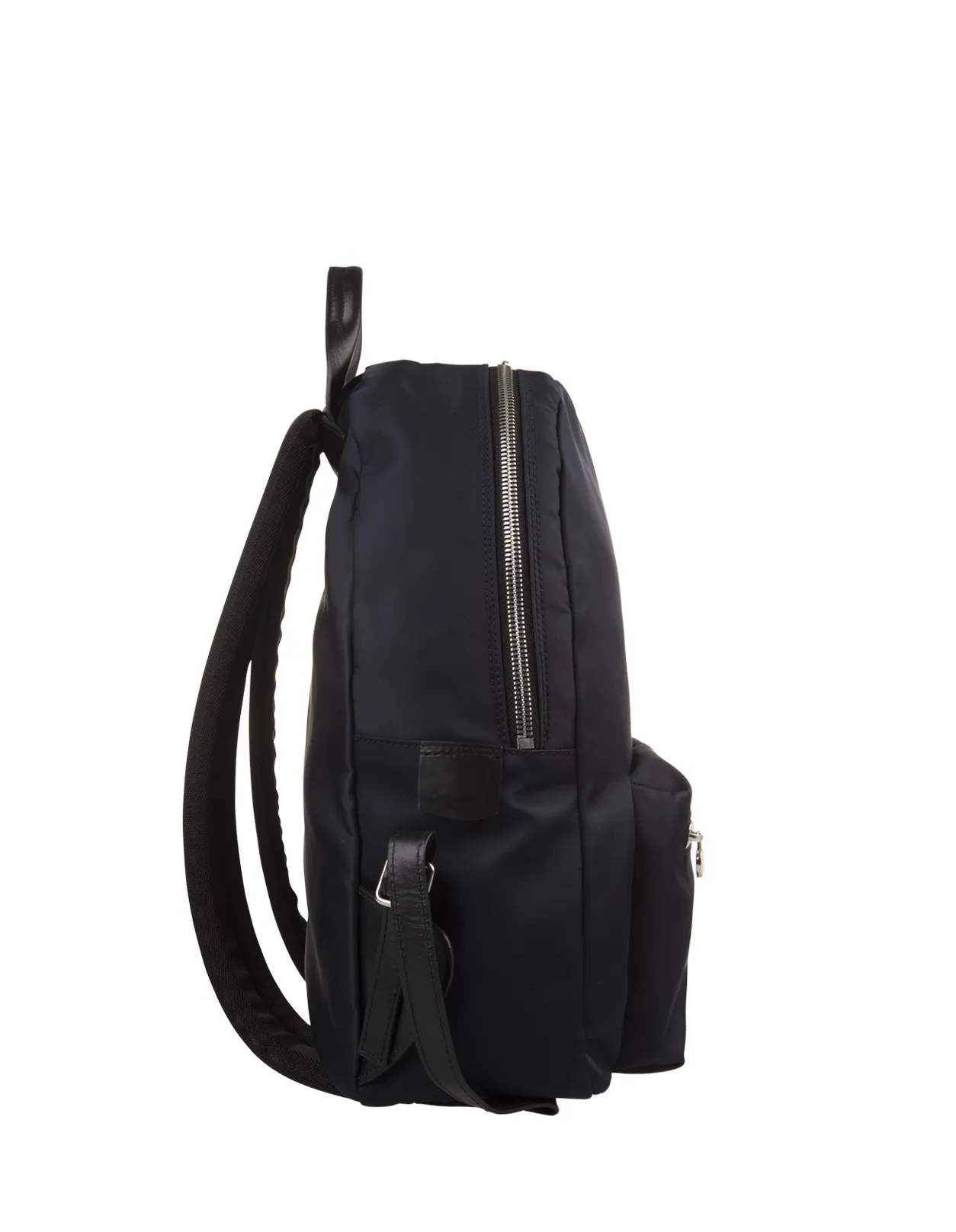 KITON Blue Nylon Backpack With Logo