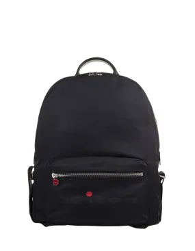 KITON Blue Nylon Backpack With Logo