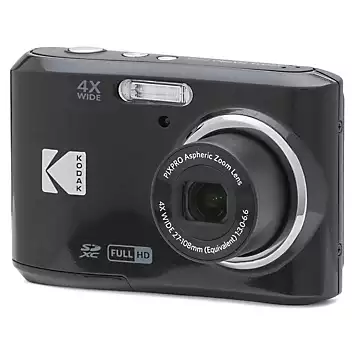 Kodak PIXPRO FZ45 16MP 4x Zoom Compact Camera - Black | Kaleidoscope