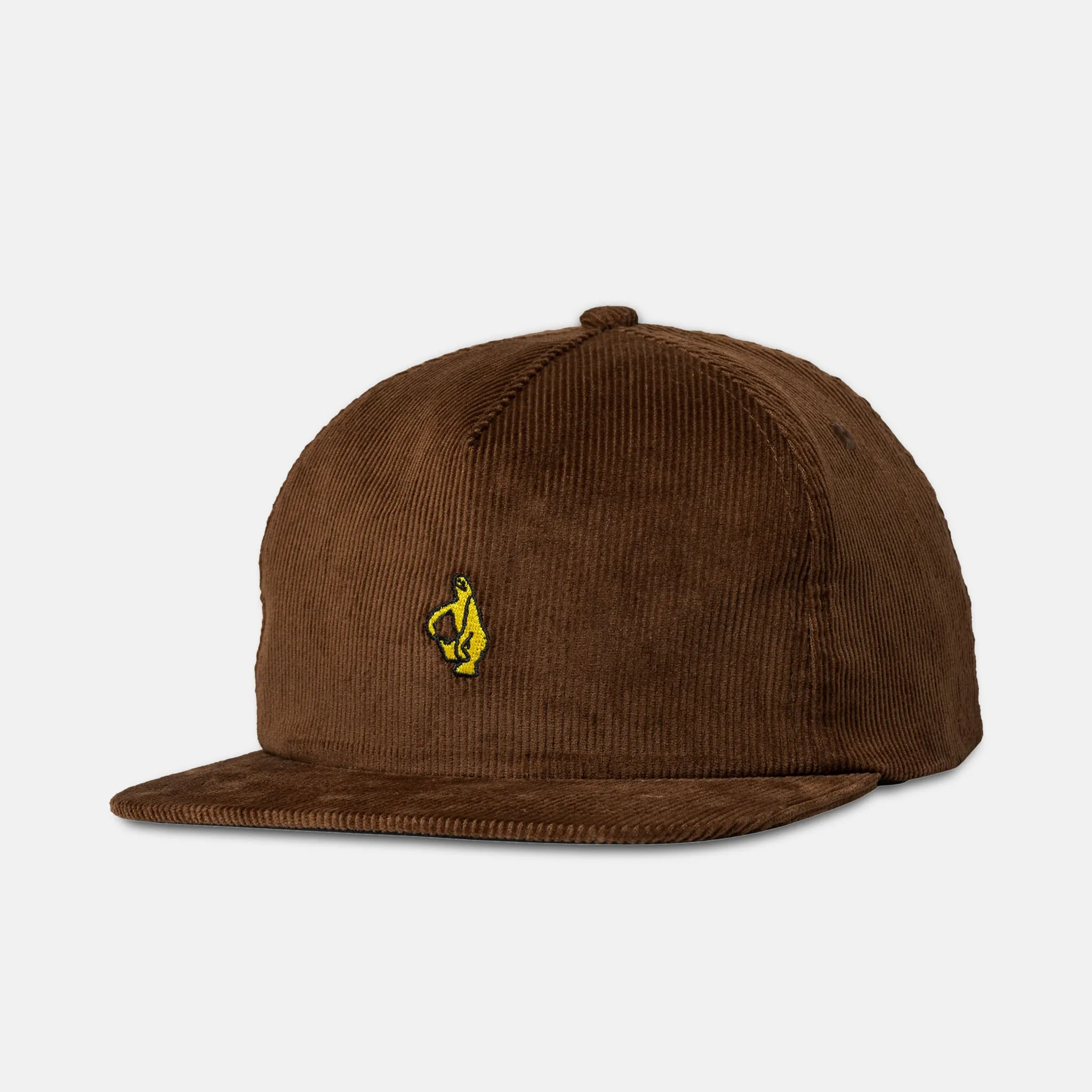 Krooked Skateboards - Shmoo Snapback Corduroy Cap - Brown / Gold