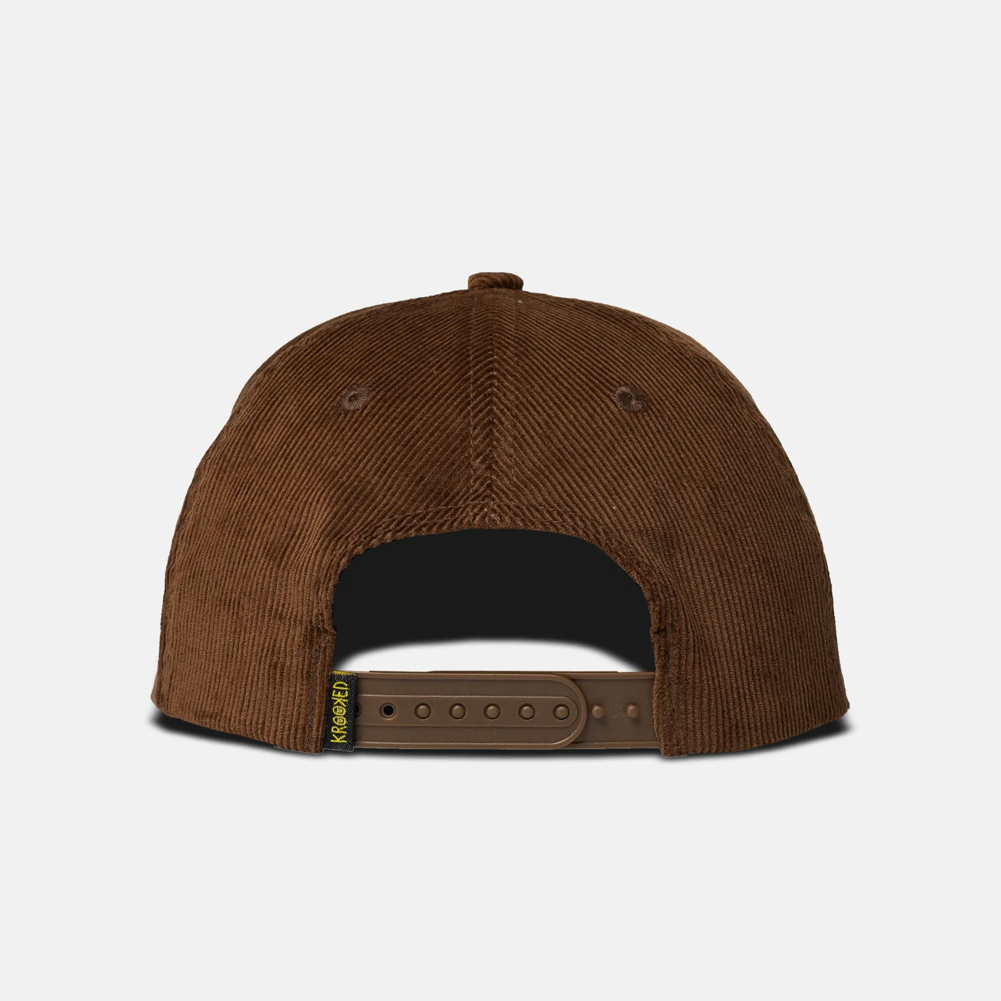 Krooked Skateboards - Shmoo Snapback Corduroy Cap - Brown / Gold